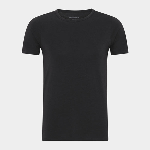 2 pak sorte slim fit T-shirts i bambus Lindbergh