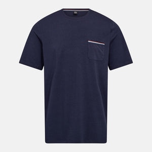 Navy bambus pyjamas shortssæt