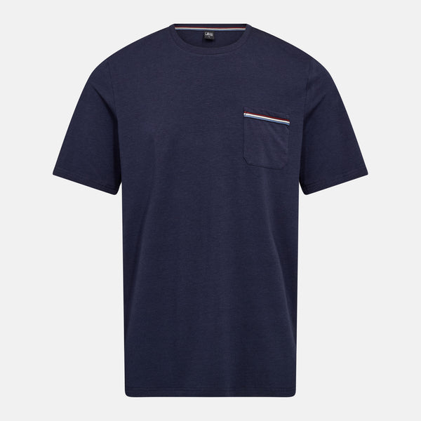 Navy bambus pyjamas shortssæt