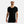 Sort bambus anti-sved T-shirt med V-hals