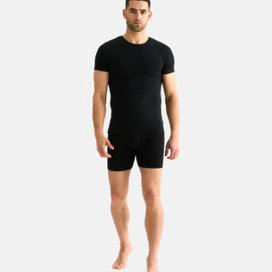 2 pak Sort slim fit bambus T-shirt fra JBS
