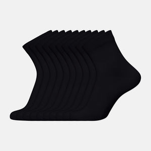 10-pack svarta bambuankelstrumpor från Decoy