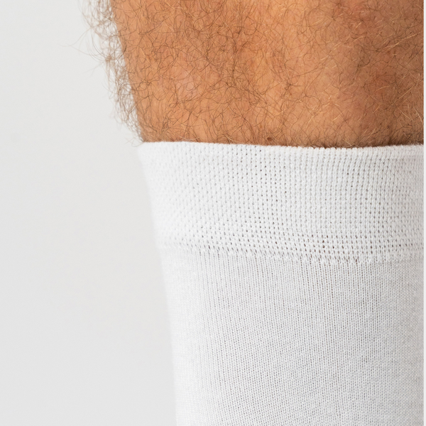 10 par bambusockor lågt skurna vita/mörkgrå