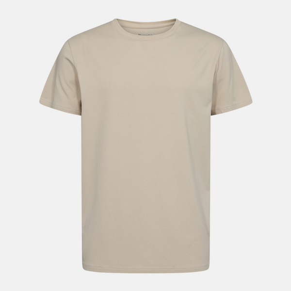 Lys khaki crew neck bambus t-shirt