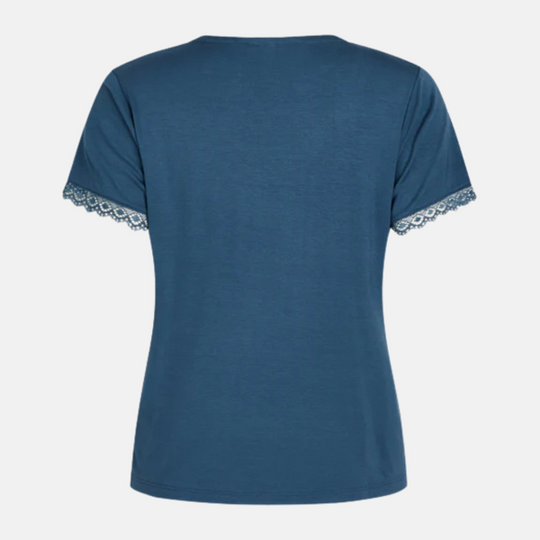 Jordan Bamboo Kortärmad Nattlinne - Dusty Blue