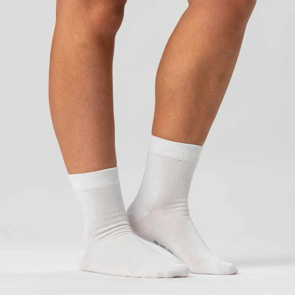 10 par bambusockor lågt skurna svarta/vita