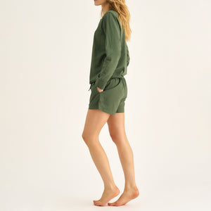 Gröna shorts i bambu