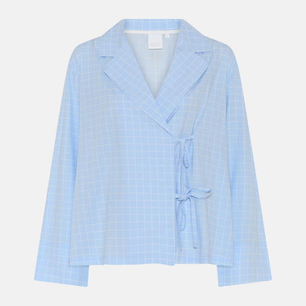 Nanny bambu nattlinne - ljusblå