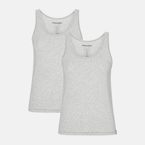 2 pak Grå bambus Tank Top fra Copenhagen Bamboo