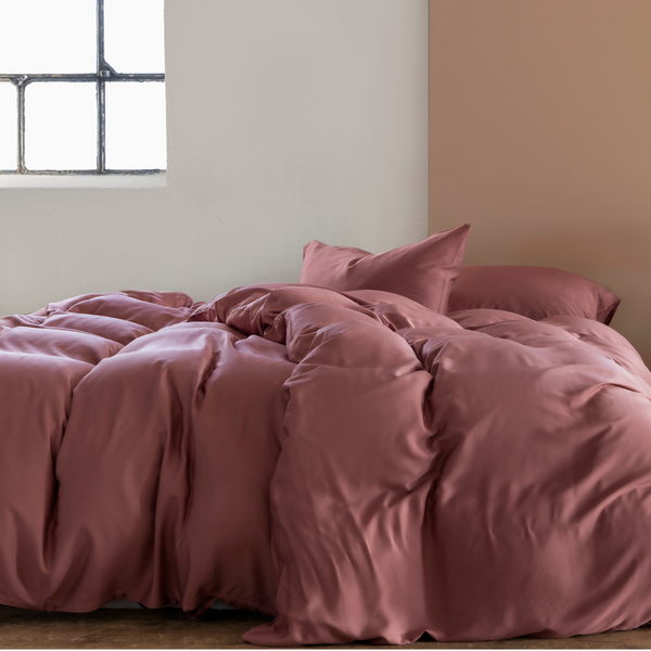 Enjoy bambu sängkläder i old rose