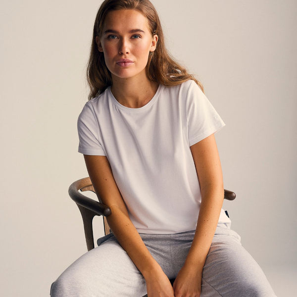 Ljusgrå träningsbyxor i bambu