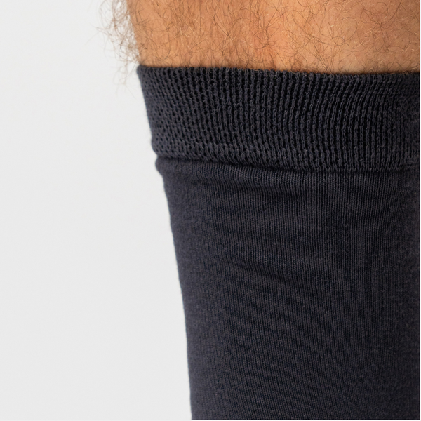 10 par bambusockor vita/mörkgrå