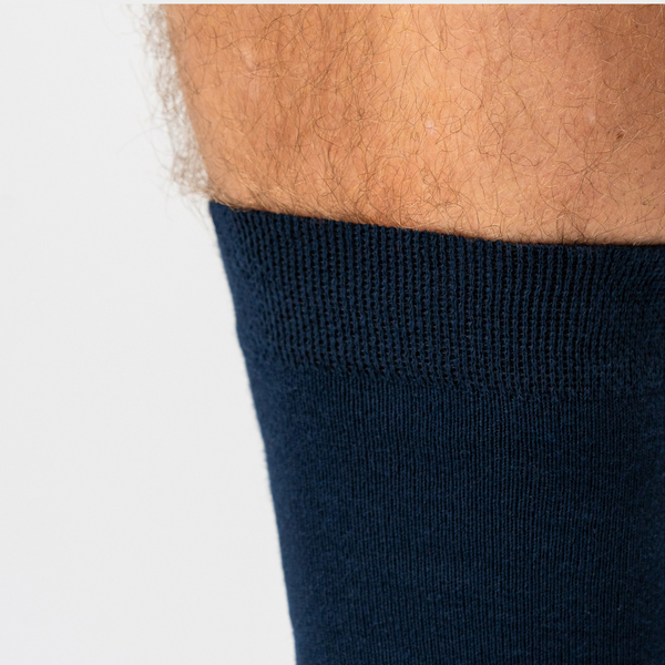 10 par bambusockor svarta/marinblå