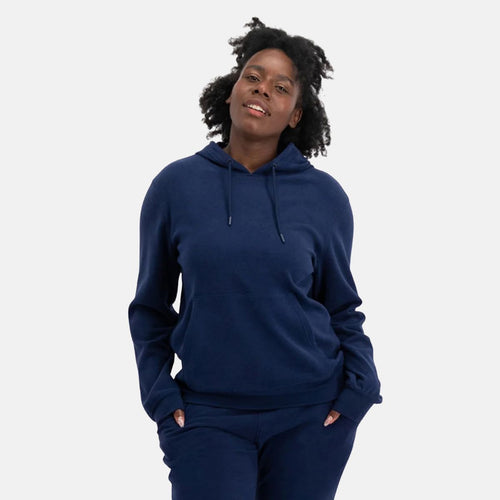 Gaby Blå bambus hoodie fra Bamboo Basics