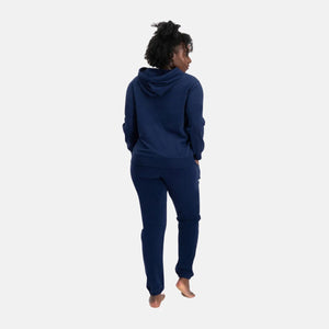 Gaby Blå bambus hoodie fra Bamboo Basics
