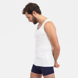 2 pak Hvid bambus Tank Top fra Bamboo Basics