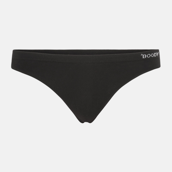 Svarta g-stringstrosor i bambu