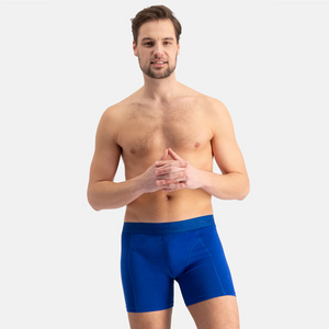 3 pak bambus underbukser i kongeblå/blå/grå fra Bamboo Basics billede 3