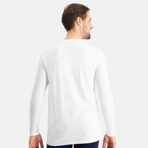 2 pak hvid langærmet bambus T-shirt fra Bamboo Basics billede 4