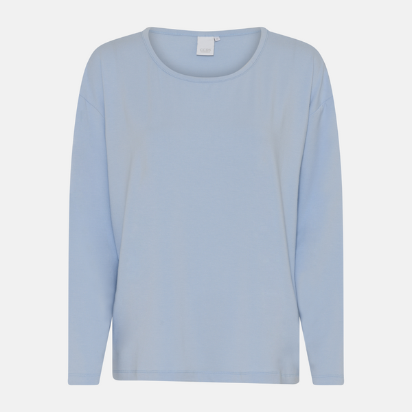 Britt långärmad bambu T-shirt - Kentucky Blue