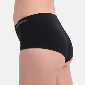 2 pak bambus hipster trusser seamless i sort fra Bamboo Basics billede 3