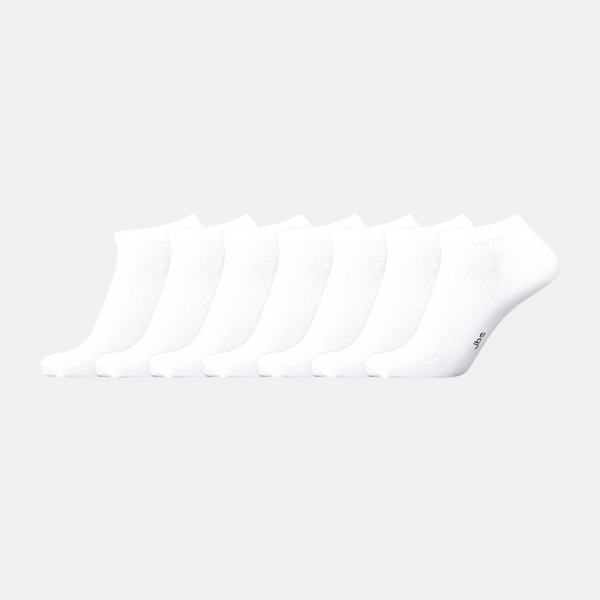 7-pack vita ankelstrumpor i bambu