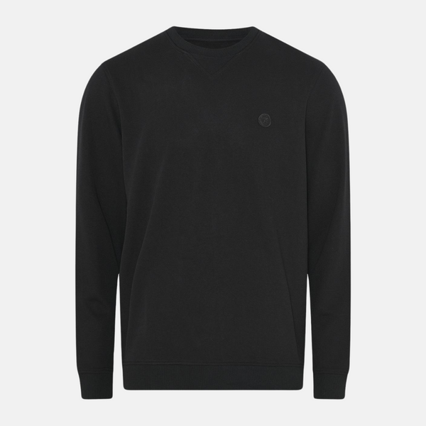 Svart badge tröja i bambu