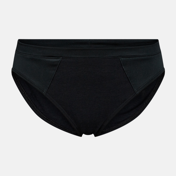 Svarta bambu tai trosor med feminina detaljer