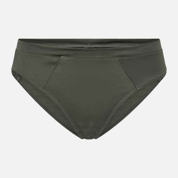 Gröna bambu tai trosor med feminina detaljer