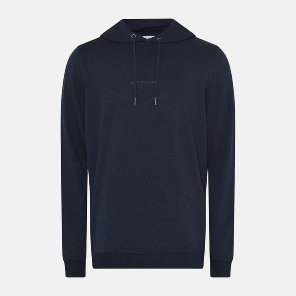 Huvtröja i bambu med marinmärke