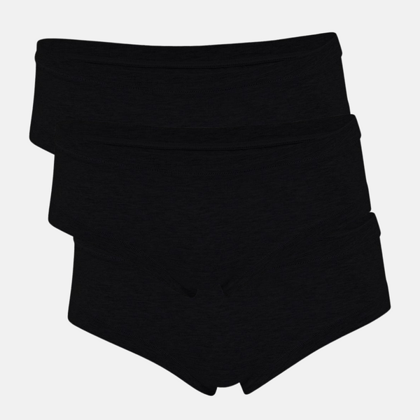 3-pack svarta bambu hipstertrosor