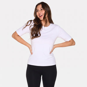 2 pak Hvid slim fit bambus T-shirt fra Urban Quest