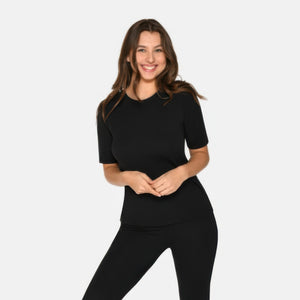 2 pak Sort slim fit bambus T-shirt fra Urban Quest