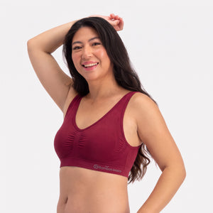2 pak Bordeaux bambus BH fra Bamboo Basics