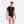2 pak sort slim fit bambus T-shirt fra Lindbergh – model forfra
