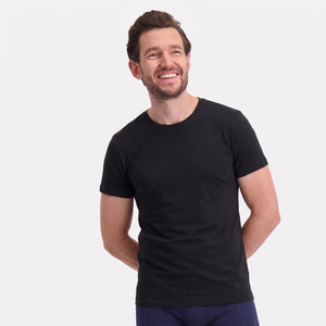 2 pak Sort bambus T-shirt fra Bamboo Basics
