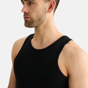 2 pak Sort bambus Tank Top fra JBS