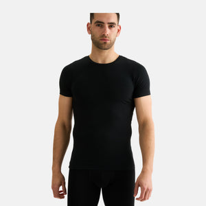 2 pak Sort slim fit bambus T-shirt fra JBS