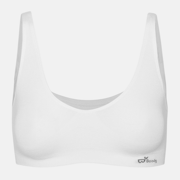 Vit bambu bh ​​utan vaddering