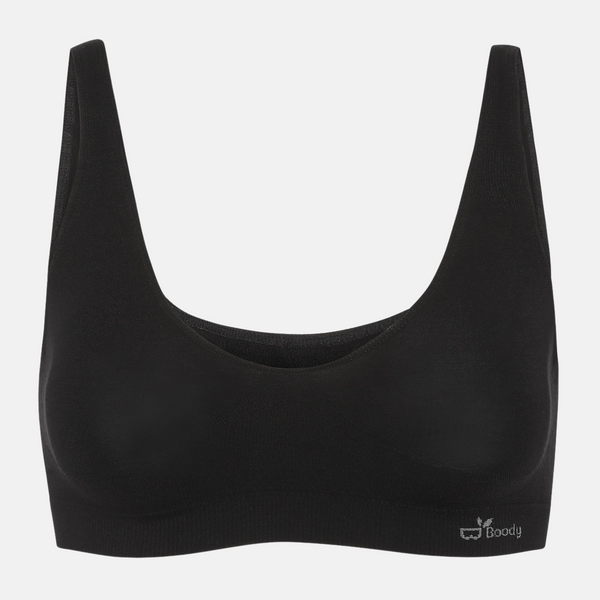 Svart bambu-bh utan vaddering