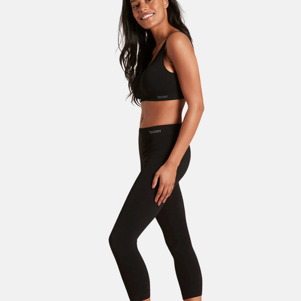 Svarta leggings i bambu 3/4