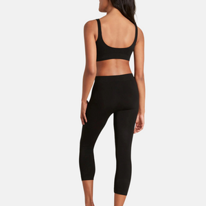 Sort bambus 3/4 leggings fra Boody