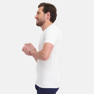 2 pak Hvid slim fit bambus T-shirt fra Bamboo Basics