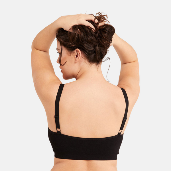 Bambu-bh för stora bröst - svart
