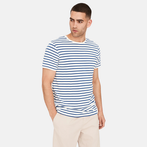 Randig T-shirt i bambu