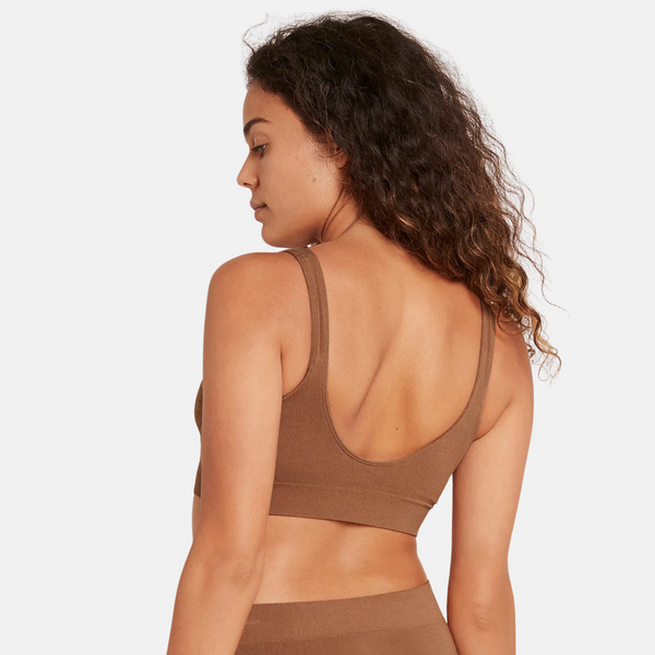 Tan nude bambu bh ​​utan vaddering