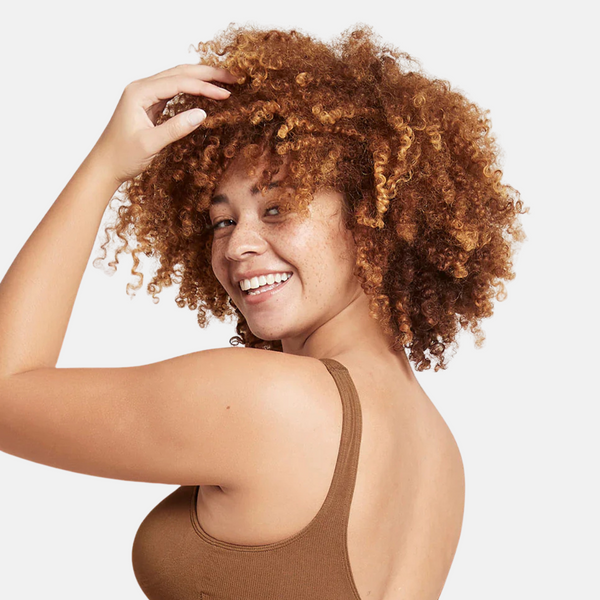 Tan nude vadderad bambu bh ​​utan bygel