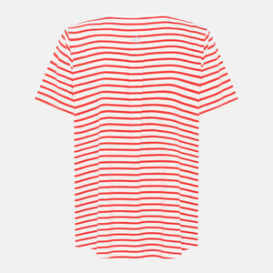 Bea kortærmet bambus t-shirt- Rød stribet fra CCDK