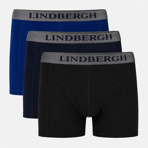 3-pack bambuunderbyxor i svart/navy/blått