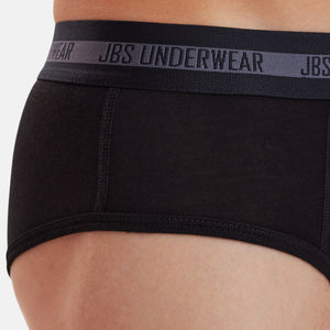 3 pak Sort bambus herretrusser fra JBS